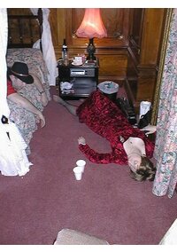 Sunday - Party - Caro asleep 2